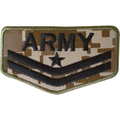 Żelazko na haftowanej naszywce ARMY Insignia Stars Green Camo Camouflage