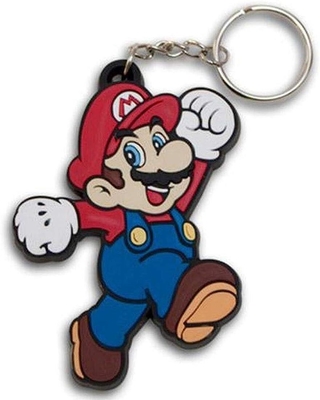 Trwały breloczek Super Mario PVC brelok do kluczy z kreskówek PMS kolorowe niestandardowe logo