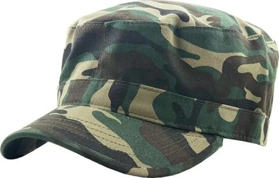 Niestandardowa czapka wojskowa, podstawowa czapka w stylu wojskowym, 100% oddychająca, bawełniana, płaska