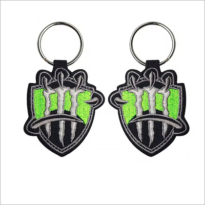 Logo sublimacji na zamówienie Embroidery Design key fobs key chain tags