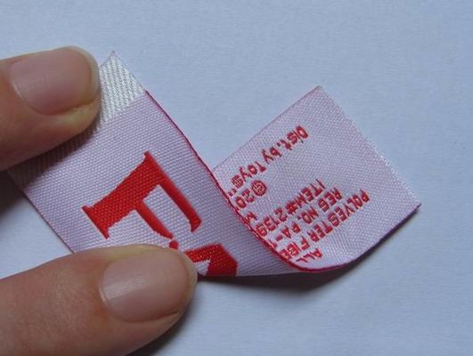 Bez kurczących się etykiet tkanych z tkaniny PMS z obramowaniem na ciepło
