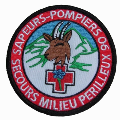12C Twill Iron On Haft Patch PMS Color Custom Deer Shrink Proof