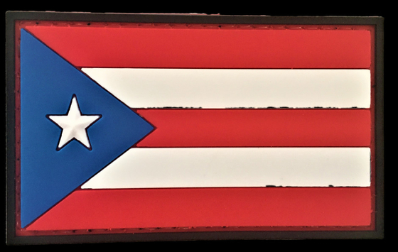 Portoryko PR Flaga PCV Naszywka Sniper SEAL Recon SOI Ranger przyszyć podkład