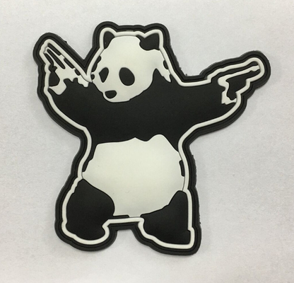 Guns Shooting Panda 3D Custom PVC Morale Patches Lekkie zmywalne