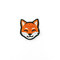 Cute Little Fox Animal Iron na plastry Merrow Border Haftowana naszywka