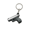 Niestandardowe logo Mini breloczki Silikonowy pistolet zabawkowy Brelok z miękkiego PVC