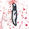 Niestandardowy nóż z czaszką gumowy Morale PVC Patch Pantone kolorowy hak podkładowy
