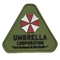 Trójkątne naszywki Umbrella Corp Niestandardowe gumowe naszywki przyszyte na łatce zabezpieczającej PVC