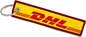 Niestandardowy projekt logo DHL Flight Crew Haftowany Brelok Tkany Brelok