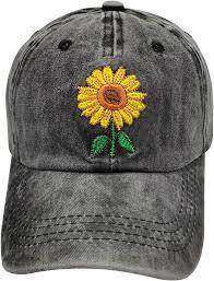Vintage Inspired Custom Embroidery Baseball Cap bawełniana słonecznika sznurówka tkanina