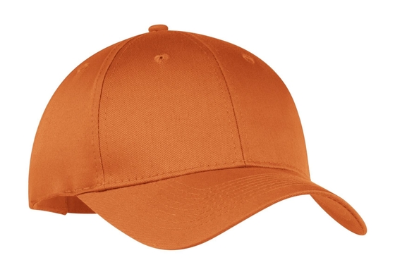 Jasno pomarańczowe sześć oczu Logo Baseball Caps Wyświetlony Sweatband bawełna