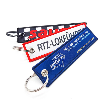 Zindywidualizowany poliestrowy łańcuch kluczy z dużym pierścieniem do personalizowanych prezentów