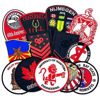 Niestandardowe wyświetlone odznaki Velcro Patches do dżinsów i kurtek