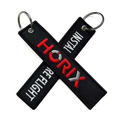 Dostosowywalny łańcuch kluczowy podwójnie wyświetlony Łańcuch kluczowy Custom Logo Merrow Wyświetlone łańcuchy kluczowe Patch