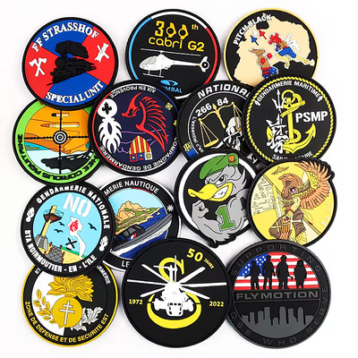 Niestandardowe gumy 3D Logo Etykieta PVC Embossed Graved Gumy Patch PVC Patches