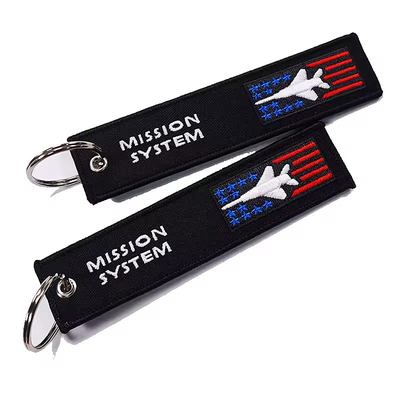 Logo sublimacji na zamówienie Embroidery Design key fobs key chain tags
