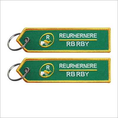 Logo sublimacji na zamówienie Embroidery Design key fobs key chain tags