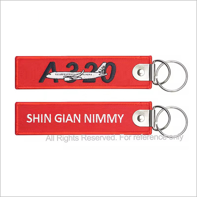 Twill Material and Embroidery Twill Pilot Key Tag Słowo kluczowe Cyfrowe tagy cenowe