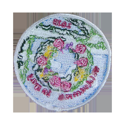 Sprzedaż hurtowa Mody Woven Embroidered Badges Custom Embroidery Patch