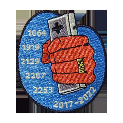 Sprzedaż hurtowa Mody Woven Embroidered Badges Custom Embroidery Patch