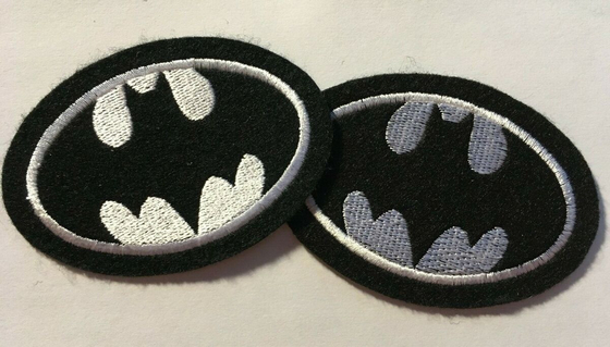 Haft żelazko na naszywka z aplikacją 4 &quot;BATMAN LOGO Heat Cut Border