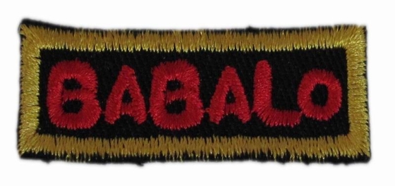 Żelazko na haftowane naszywki z logo Twill Felt X WIDEO X WIDEO Śmieszne sporty
