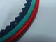 Niestandardowa tkana naszywka z haftowaną ramką Merrow na czapki / odzież