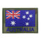 Wzór flagi Australii Laser Merrow Border naszywka z haftem na podkładzie z rzepem