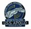 Poliestrowa haftowana naszywka USS Apollo w tle 10C