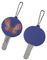 Wytłaczany PMS Kolorowy breloczek z PVC Naszyjnik z pereł Jedno / obie strony Logo 8C