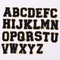 AZ Haftowane litery alfabetu Złota brokatowa ramka Żelazko na łatach szenilowych