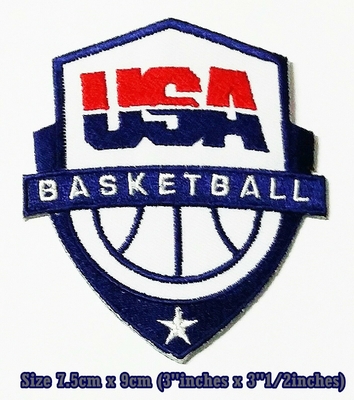 <i>USA.</i> <b>USA.</b> <i>American Basketball Sport Embroidery Patches logo iron,sewing on clothes</i> <b>American Basketball Sport Haft Patches logo żelazko, szycie na ubraniach</b>