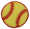 Naszywka Chenille Softball - piłka sportowa, odznaka na kurtkę Letterman 2-3/8&quot; (naprasowanka)