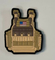 Kamizelka wojskowa USA Flaga naszywki PVC Kolor PMS Laser Cut Border / Merrowed Border