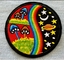 Space Mushroom Niestandardowa haftowana naszywka Żelazko na podkładce Twill Fabric Background