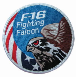4 '' F-16 Fighting Falcon Iron On Haftowane naszywki