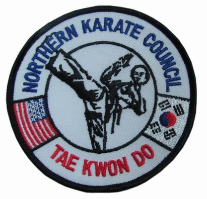 TAE KWON DO Merrow Border haftowane naszywki z logo 130 * 30mm