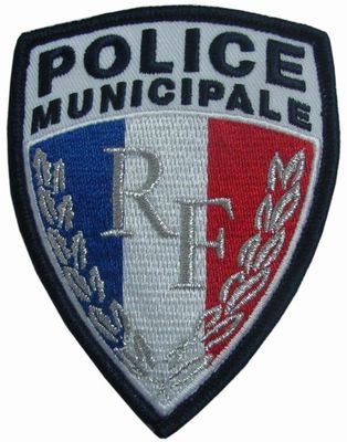 Police Municipale Twill Haft Patch Merrow Border For Goverment