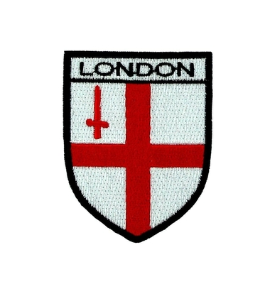 Haftowane naszywki z flagą Wielkiej Brytanii z flagą żelazko na odznaki na tkaninie na herb