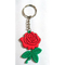 Niestandardowy kształt kwiatu róży PCV Brelok promocyjny Prezent 3D Gumowy breloczek