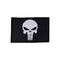Czaszka Flaga Punisher Rocker Haftowane żelazne naszywki Przednia kamizelka motocyklowa Mini naszywka