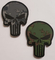 Gumowa naszywka z PVC Punisher Skull Green / Grey Digital Camo Pattern