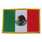 Meksyk Flag Twill Background Niestandardowa haftowana naszywka 12C Zmywalna