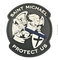 Saint Michael Protect Us Niestandardowe naszywki z PVC Morale Patch 10C