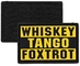 Whisky Tango Foxtrot WTF 3D PVC Patch Tactical Military 3D Patches Pantone Color